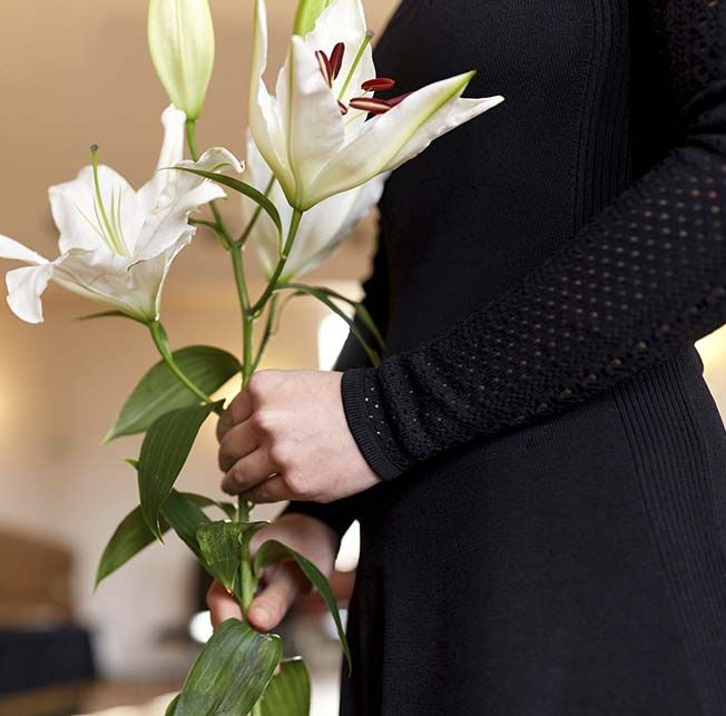 Mujer con flores